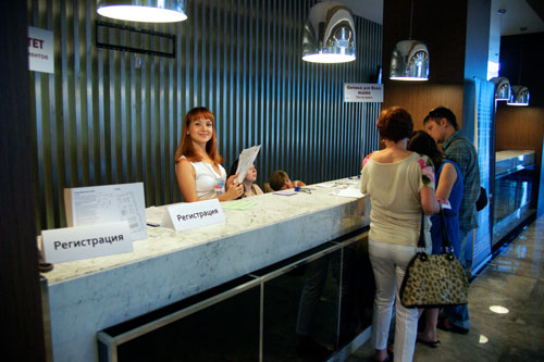 Регистрация на оптической выставке Геленджик 2012